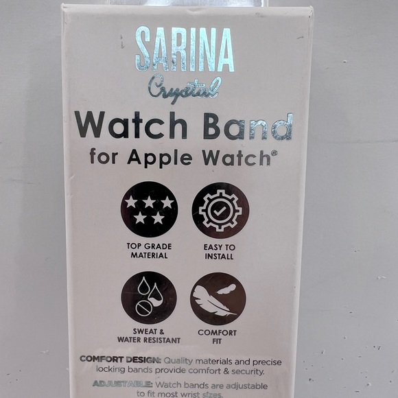 ⭐️SARINA💯CRYSTAL APPLE WATCH BAND, FITS 38mm, 40mm, 41mm - Picture 12 of 13